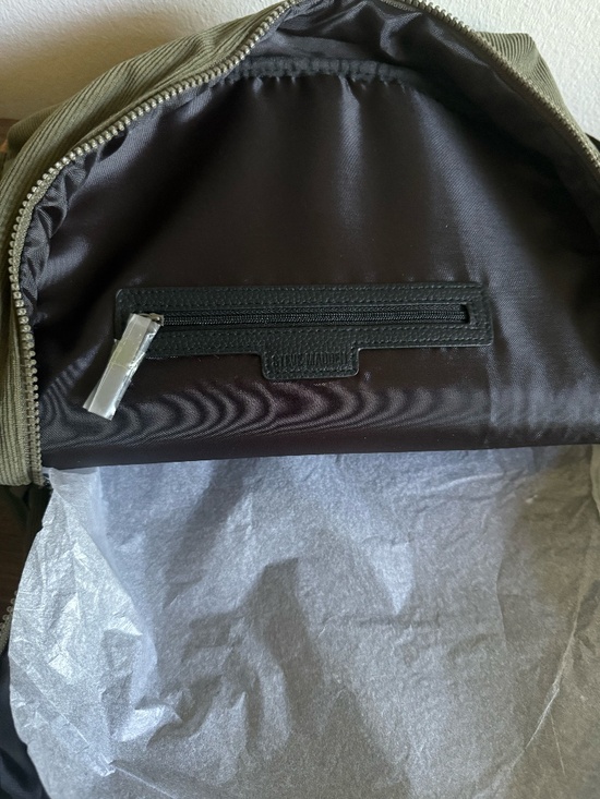 Steve Madden Olive Green Corduroy Laptop Large Backpack Bag main image 4